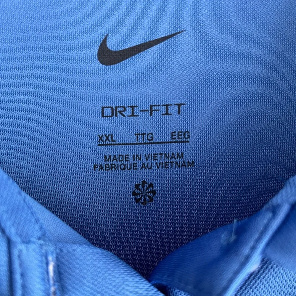 Nike Men's DRI-FIT Blue Polo Shirt size 2XL